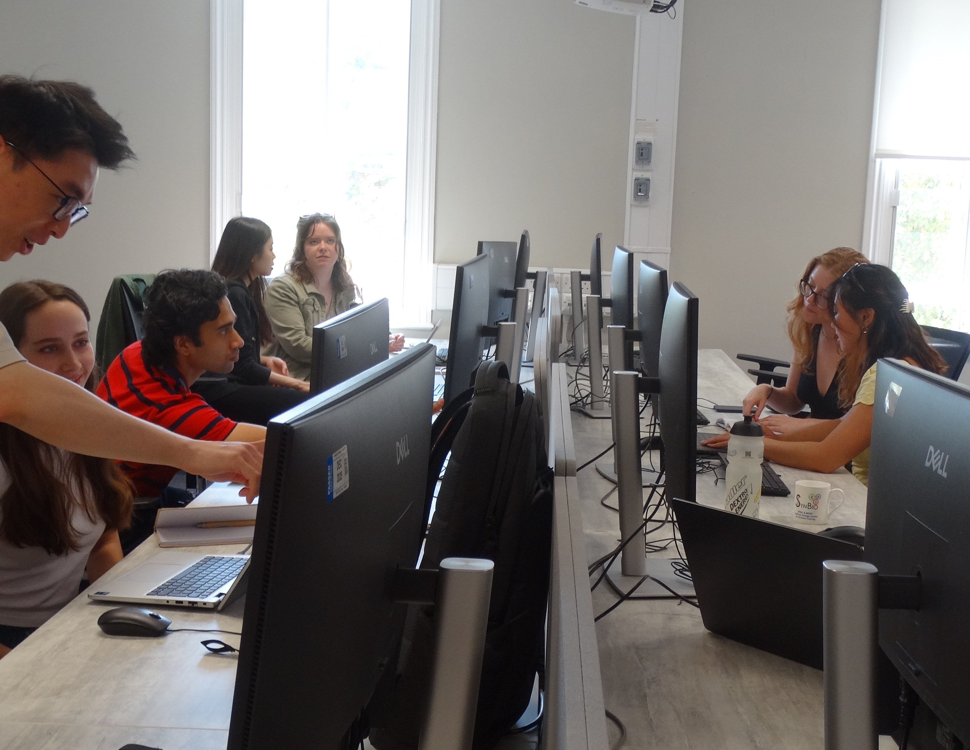 ILESLA students working in the student offices